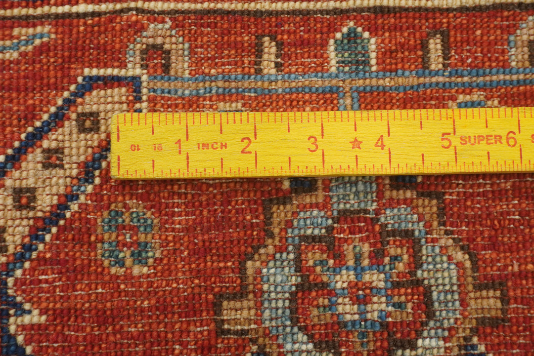 8x10 Blue Red Serapi Afghan Hand knotted Oriental Rug