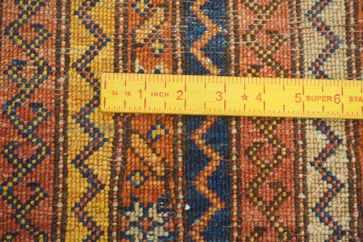 2x5 Red Shaal Turkish Hand knotted Runner Rug - Yildiz Rugs