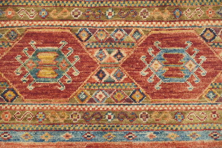 2x3 Red Khorjin Afghan Hand knotted Rug - Yildiz Rugs