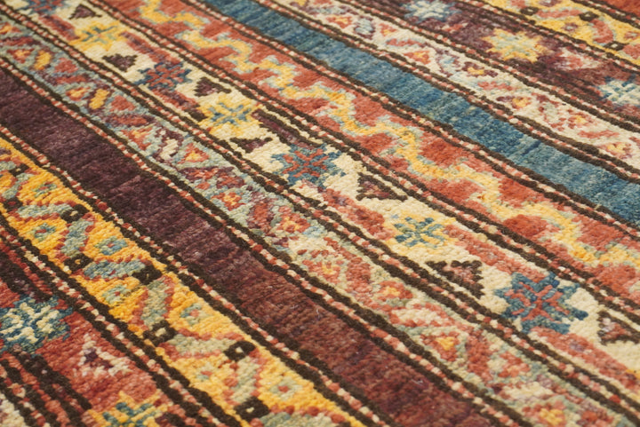 2x5 Red Shaal Turkish Hand knotted Runner Rug - Yildiz Rugs