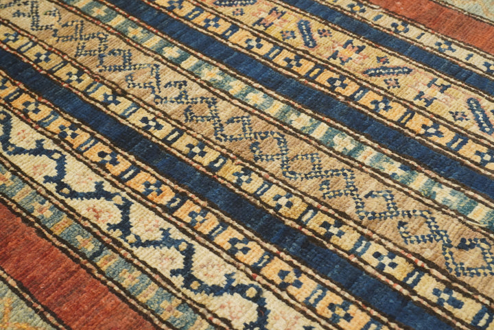 2x5 Red Shaal Turkish Hand knotted Runner Rug - Yildiz Rugs