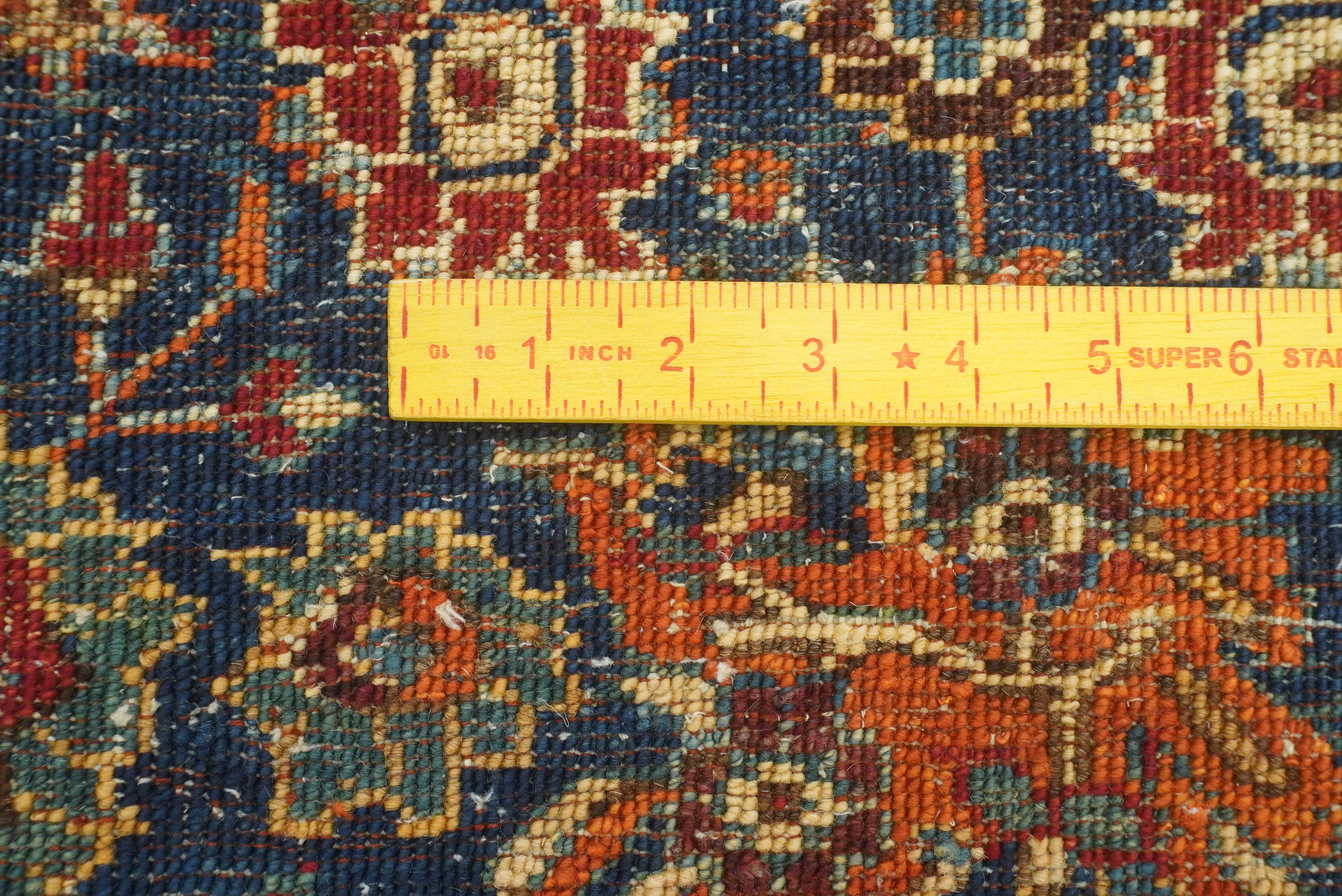 9x12 Navy Blue Hereke Hand Knotted Wool Oriental Rug - Yildiz Rugs