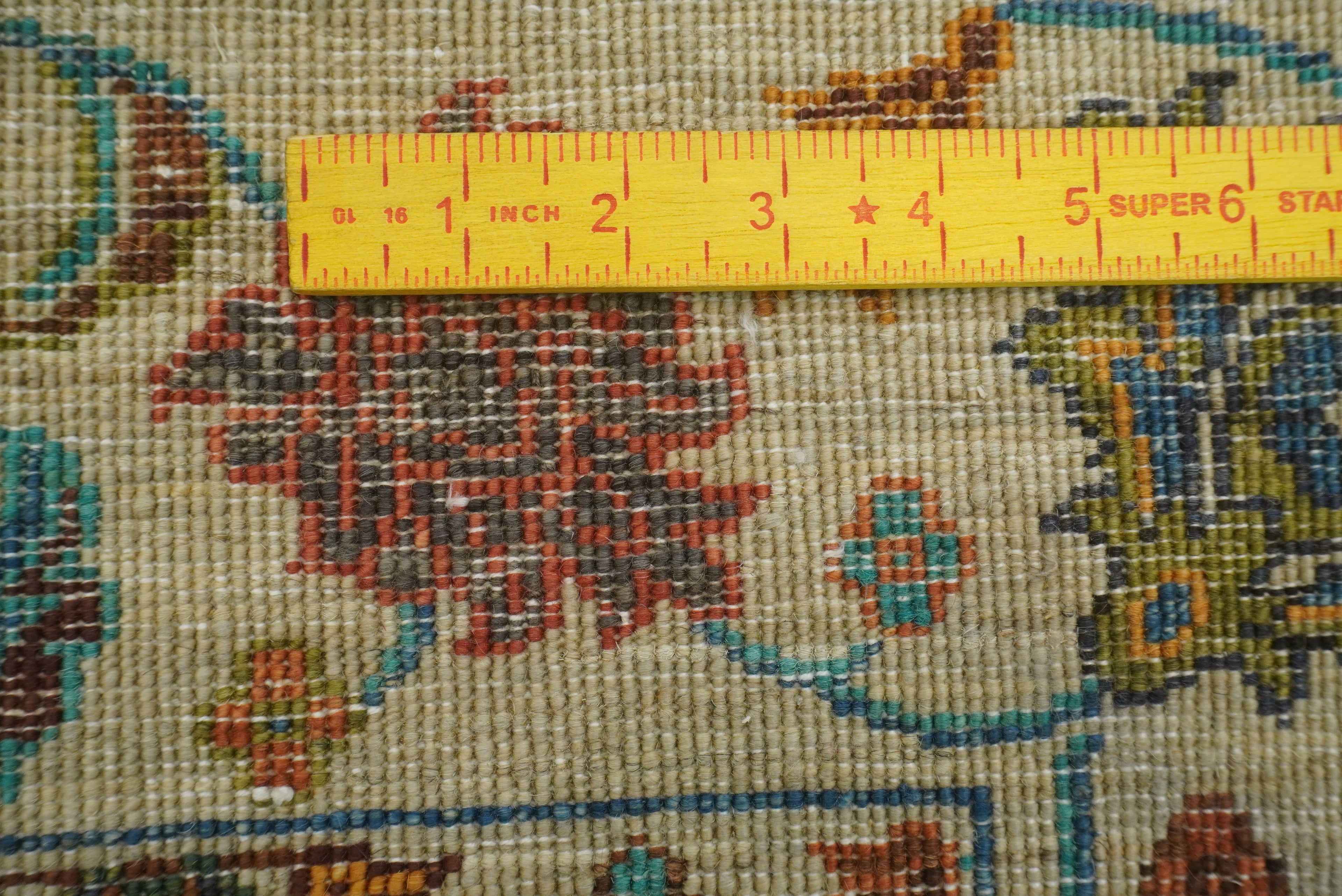 5x7 Green Waziri Hand-Knotted Afghan Oriental Rug - Yildiz Rugs
