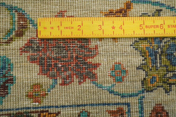 5x7 Green Waziri Hand-Knotted Afghan Oriental Rug - Yildiz Rugs