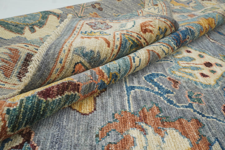 10x15 Gray Oushak Hand-Knotted Oriental Rug - Yildiz Rugs