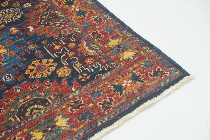 3x5 Navy Blue Baluch Afghan Hand knotted Oriental Rug - Yildiz Rugs