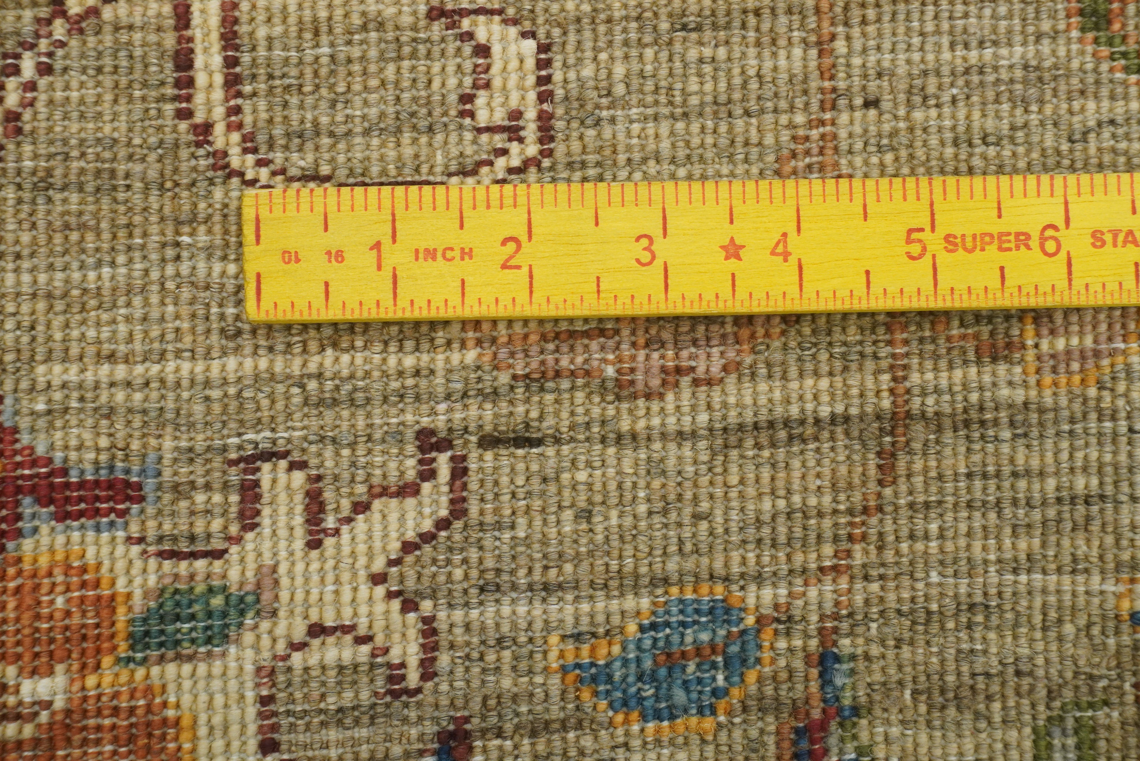 8 ft Waziri Olive Brown Afghan Hand-Knotted Runner Rug - Yildiz Rugs