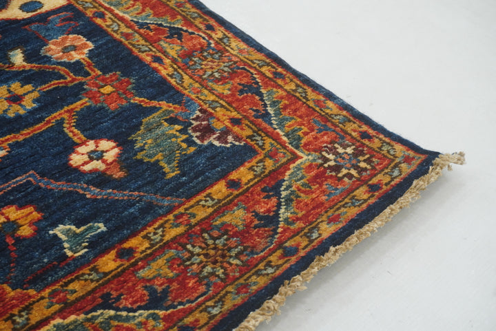 3x23 Ft Navy Blue Bidjar Afghan Extra Long Runner Rug