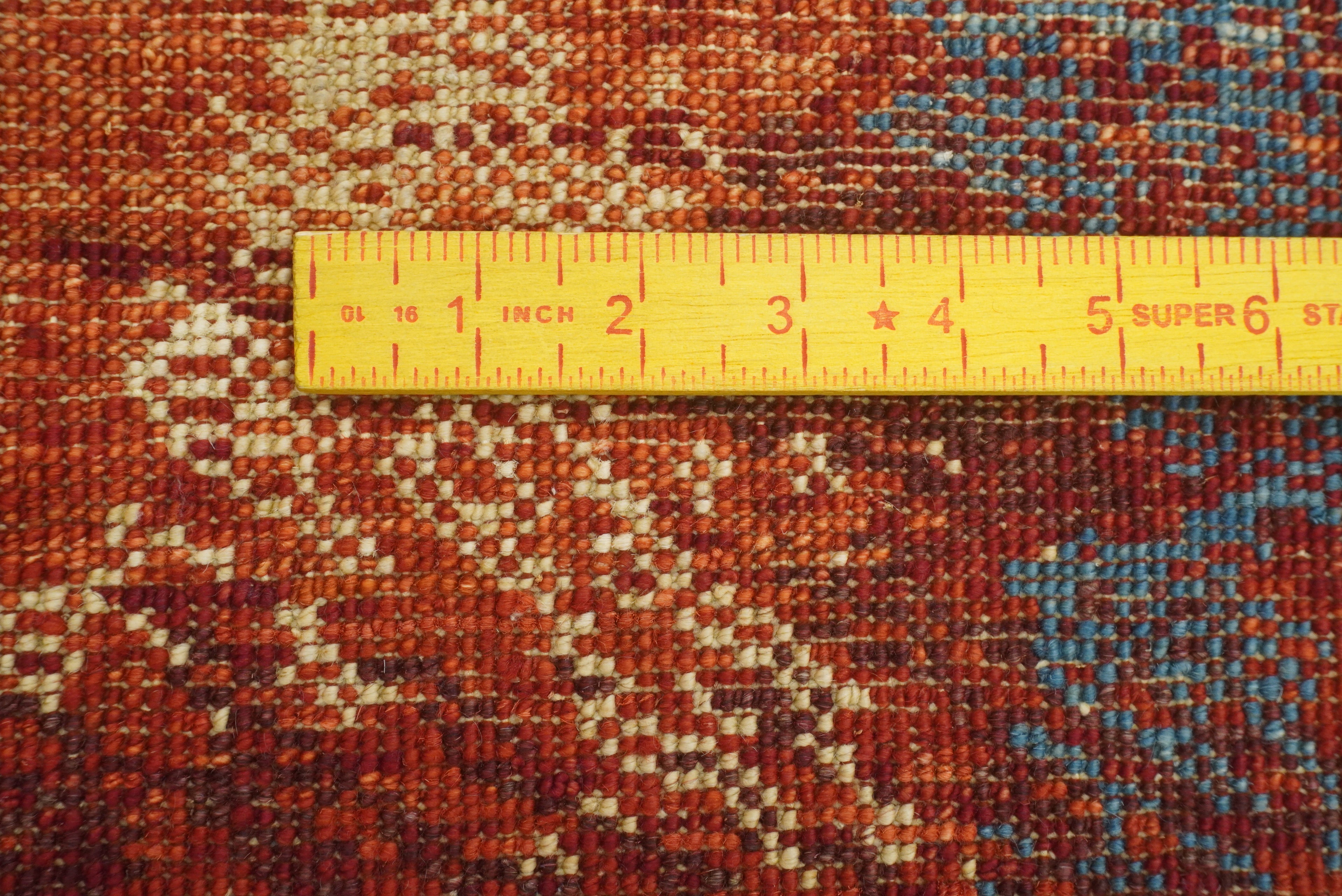 6x8 Red Bidjar Hand-Knotted Wool Modern Rug - Yildiz Rugs