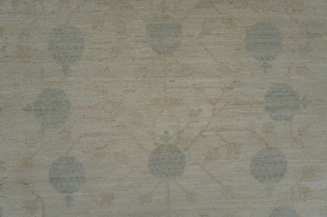 12x16 Beige Vintage Khotan Afghan Hand knotted Rug - Yildiz Rugs