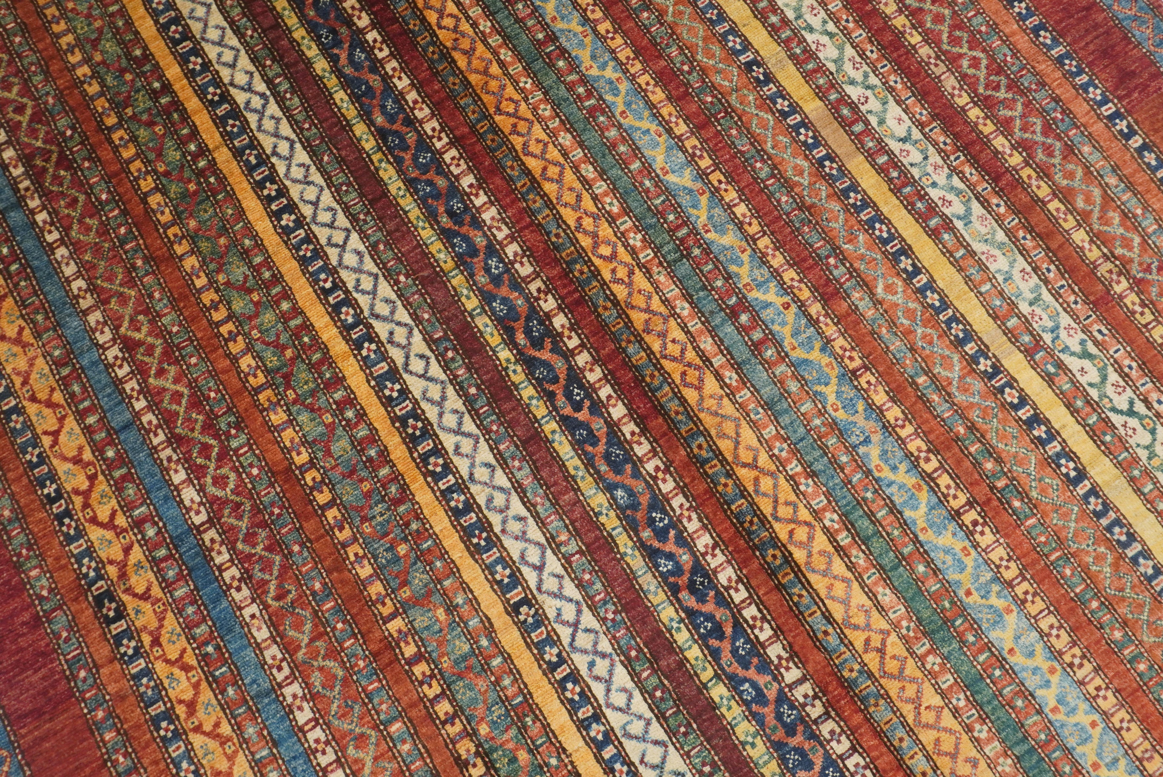 6x8 Red Turkish Style Handmade Afghan wool Rug - Yildiz Rugs