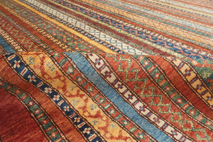 6x8 Red Turkish Style Handmade Afghan wool Rug - Yildiz Rugs