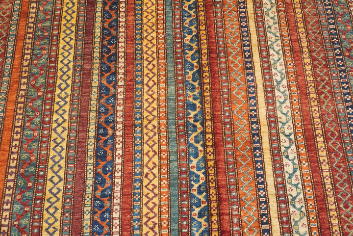 7x10 Red Turkish Style Hand-Knotted Tribal Rug - Yildiz Rugs