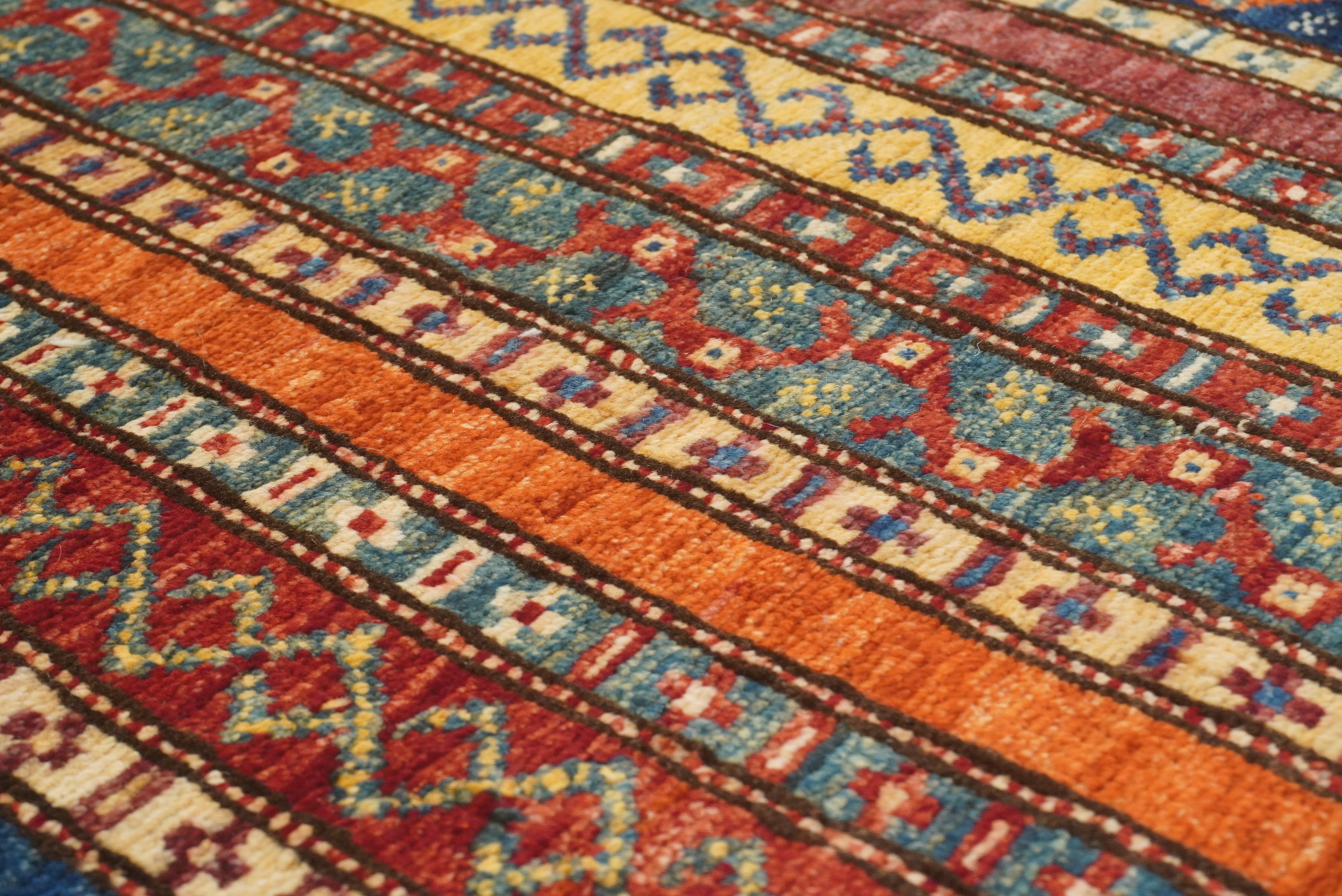 7x10 Red Turkish Style Hand-Knotted Tribal Rug - Yildiz Rugs