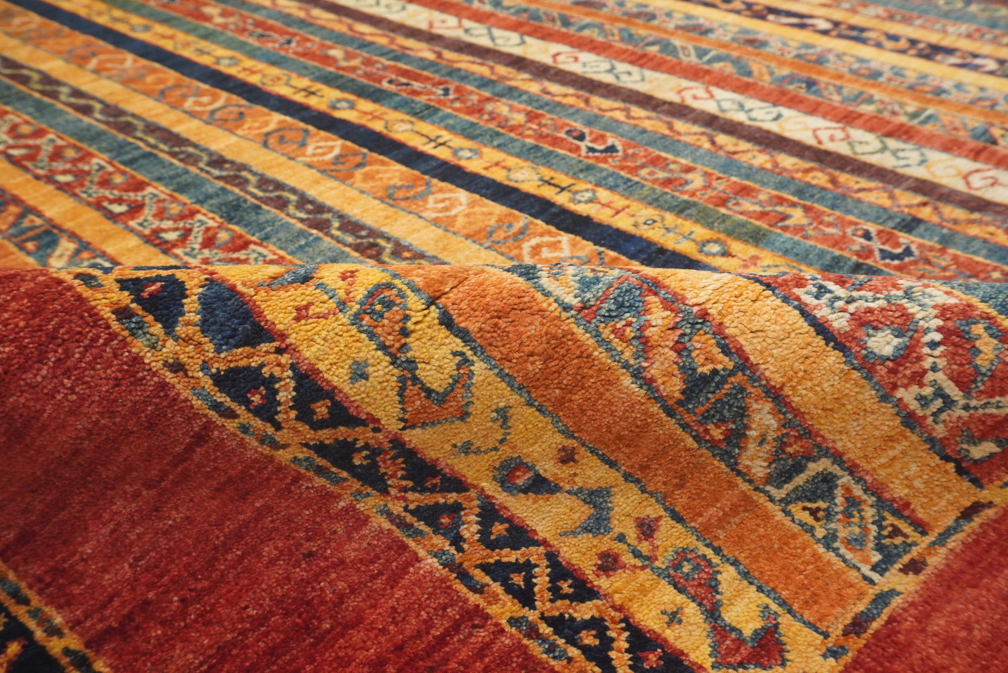 7x10 Red Turkish Style Hand-Knotted Wool Rug - Yildiz Rugs