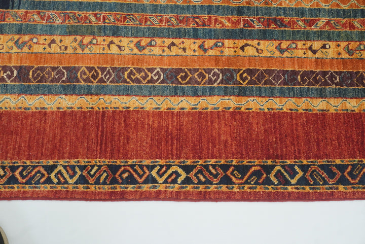 7x10 Red Turkish Style Hand-Knotted Wool Rug - Yildiz Rugs