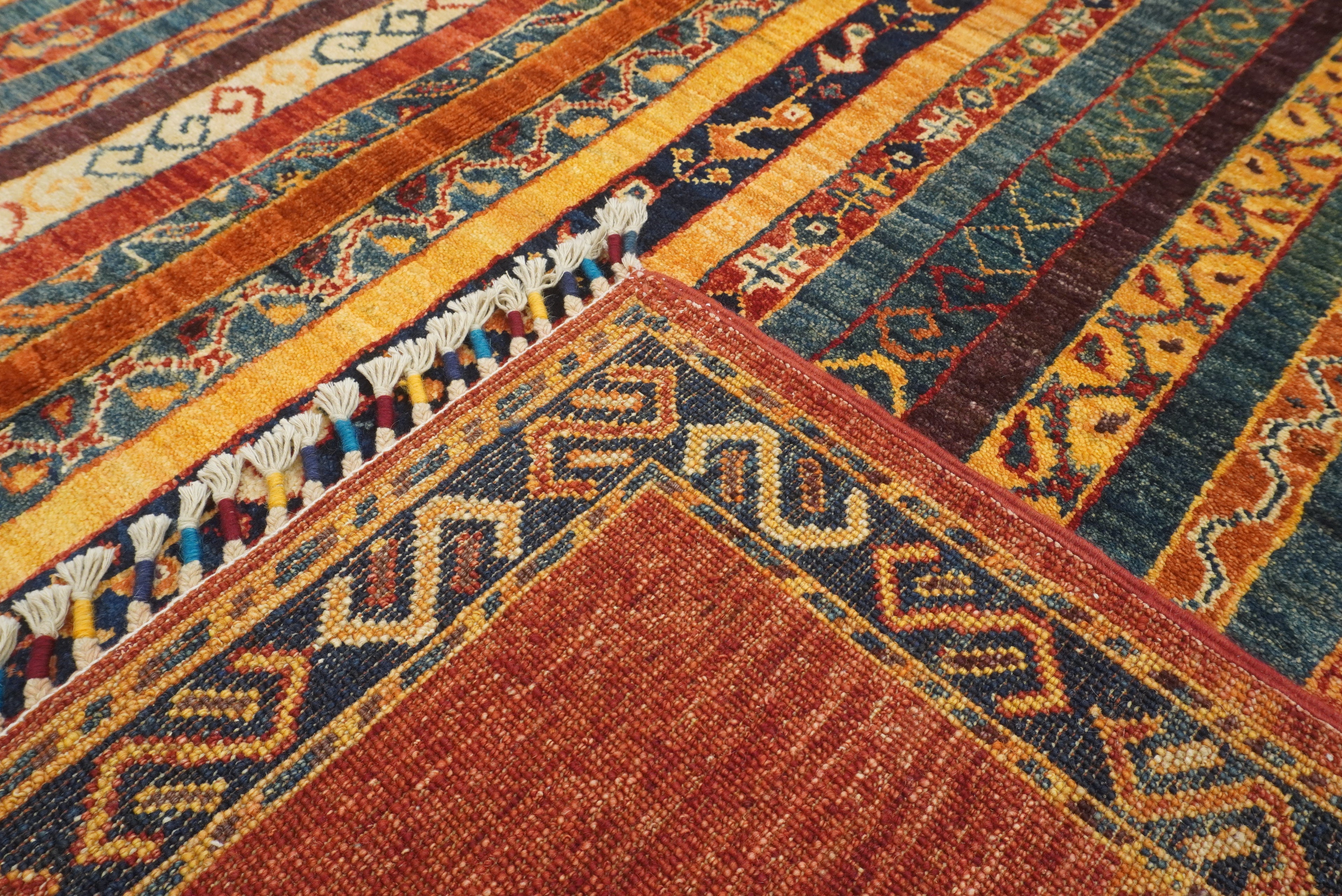 7x10 Red Turkish Style Hand-Knotted Wool Rug - Yildiz Rugs