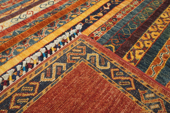 7x10 Red Turkish Style Hand-Knotted Wool Rug - Yildiz Rugs
