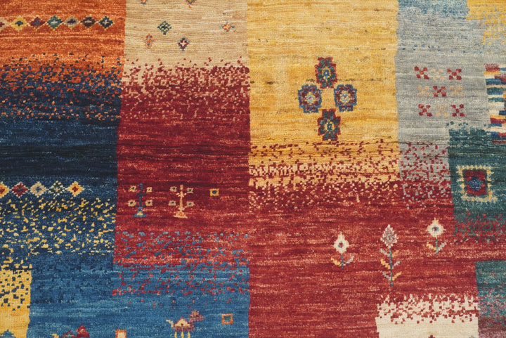 3x4 Gabbeh Afghan Hand Knotted Rug - Yildiz Rugs