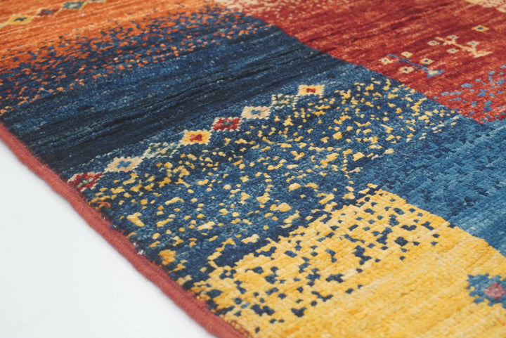 3x4 Gabbeh Afghan Hand Knotted Rug - Yildiz Rugs