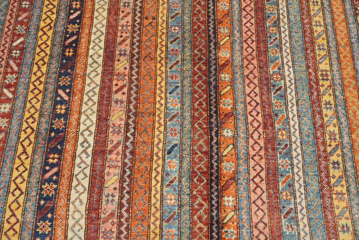7x10 Red Turkish Style Hand-Knotted Wool Rug - Yildiz Rugs