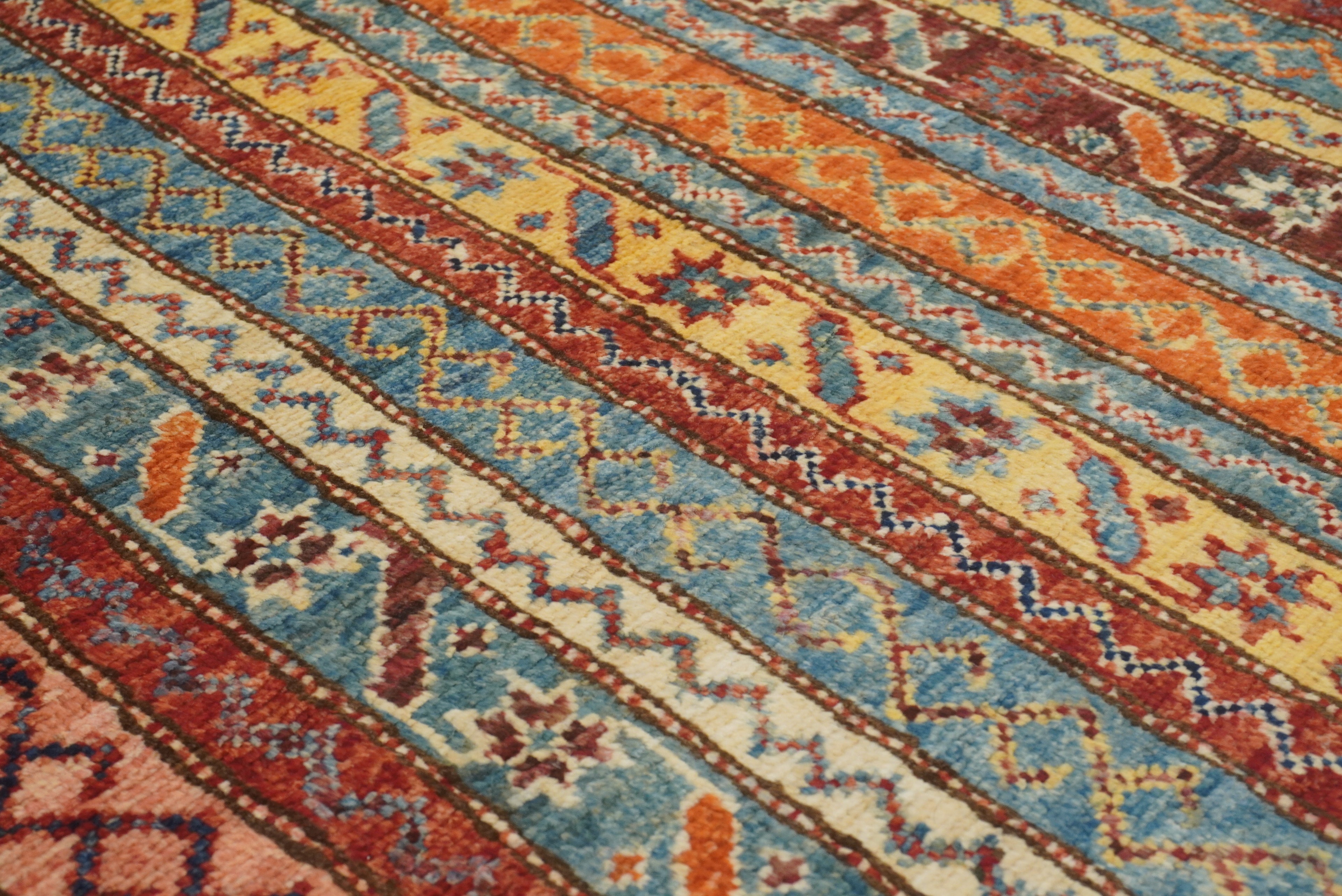 7x10 Red Turkish Style Hand-Knotted Wool Rug - Yildiz Rugs