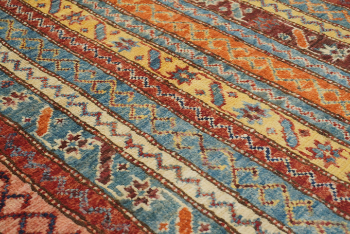 7x10 Red Turkish Style Hand-Knotted Wool Rug - Yildiz Rugs