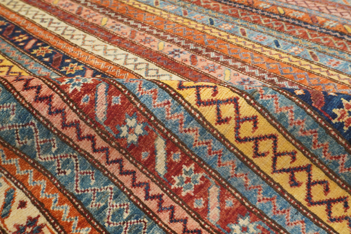 7x10 Red Turkish Style Hand-Knotted Wool Rug - Yildiz Rugs