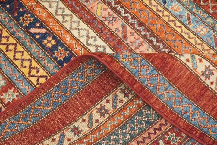 7x10 Red Turkish Style Hand-Knotted Wool Rug - Yildiz Rugs