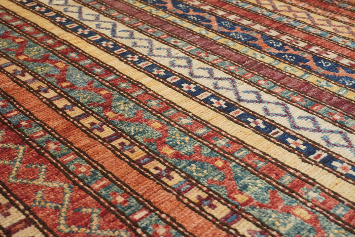 7x8 Red Area Turkish Style Hand-Knotted Rug - Yildiz Rugs