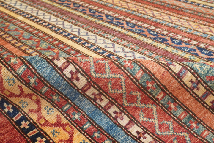 7x8 Red Area Turkish Style Hand-Knotted Rug - Yildiz Rugs