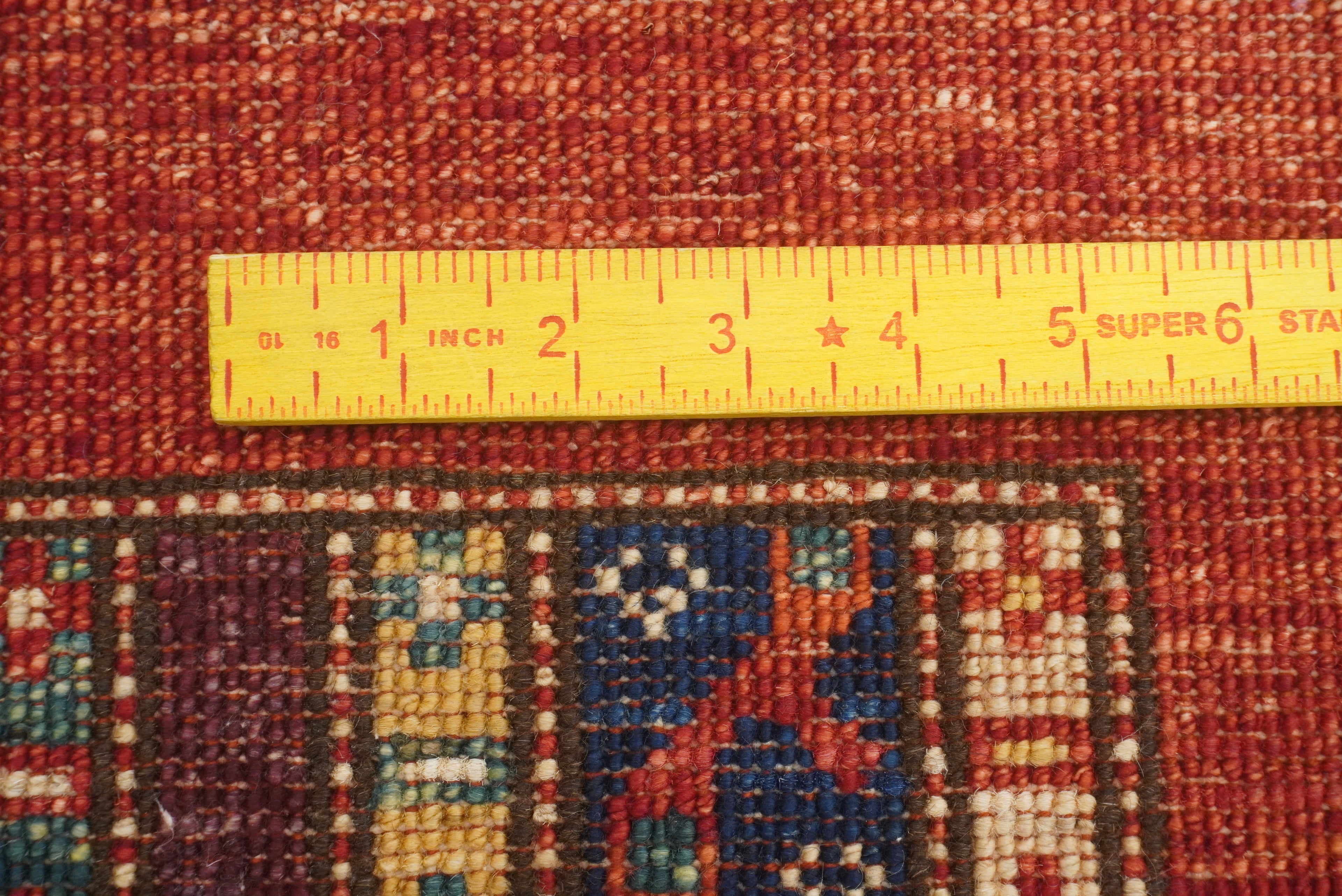 7x8 Red Area Turkish Style Hand-Knotted Rug - Yildiz Rugs