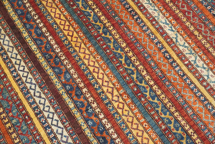 7x8 Red Area Turkish Style Hand-Knotted Tribal Rug - Yildiz Rugs