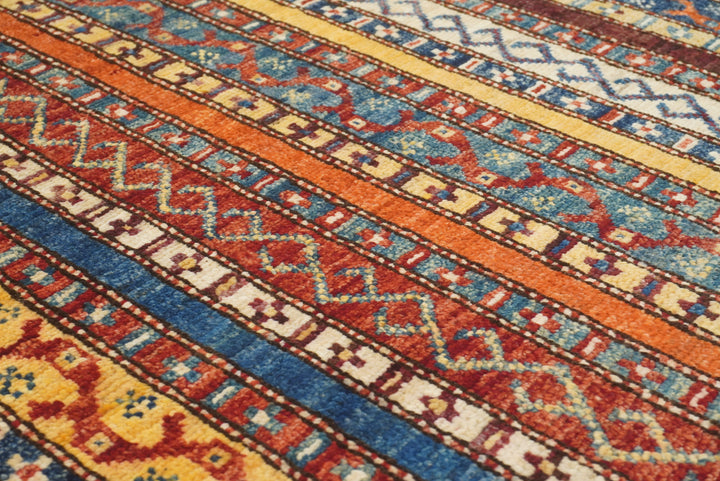 7x8 Red Area Turkish Style Hand-Knotted Tribal Rug - Yildiz Rugs