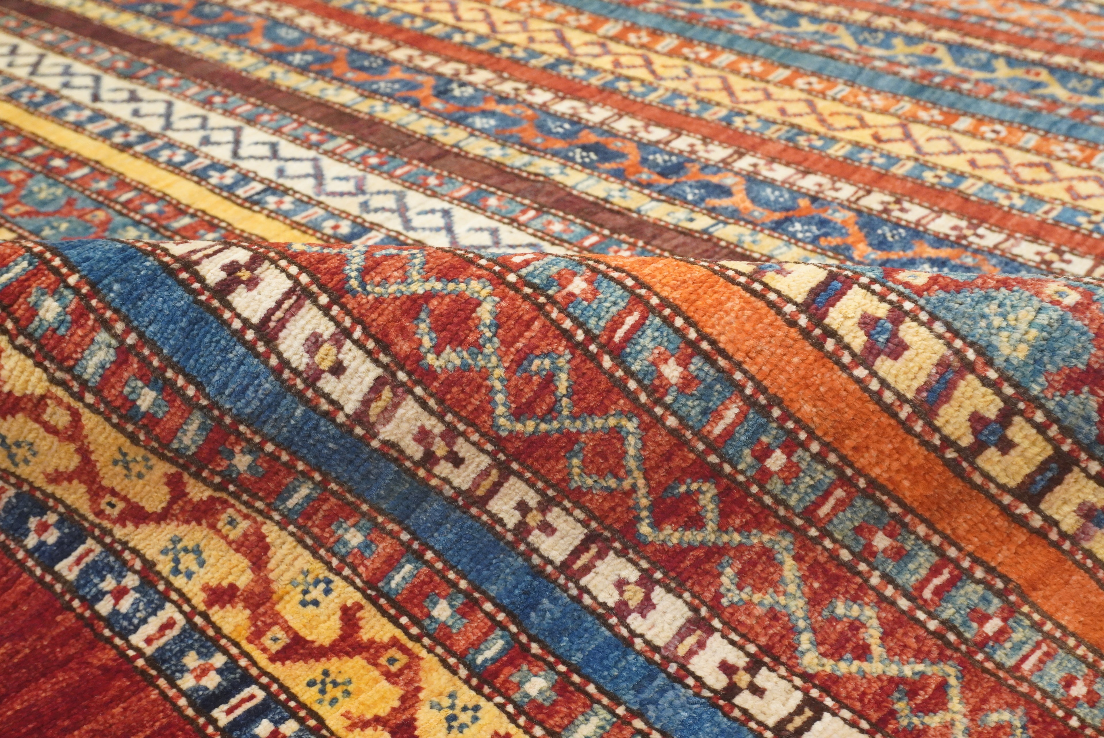 7x8 Red Area Turkish Style Hand-Knotted Tribal Rug - Yildiz Rugs
