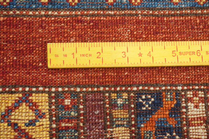7x8 Red Area Turkish Style Hand-Knotted Tribal Rug - Yildiz Rugs