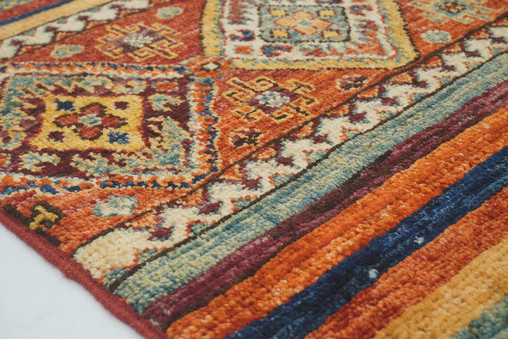 2x3 Red Khorjin Afghan Hand knotted Rug - Yildiz Rugs
