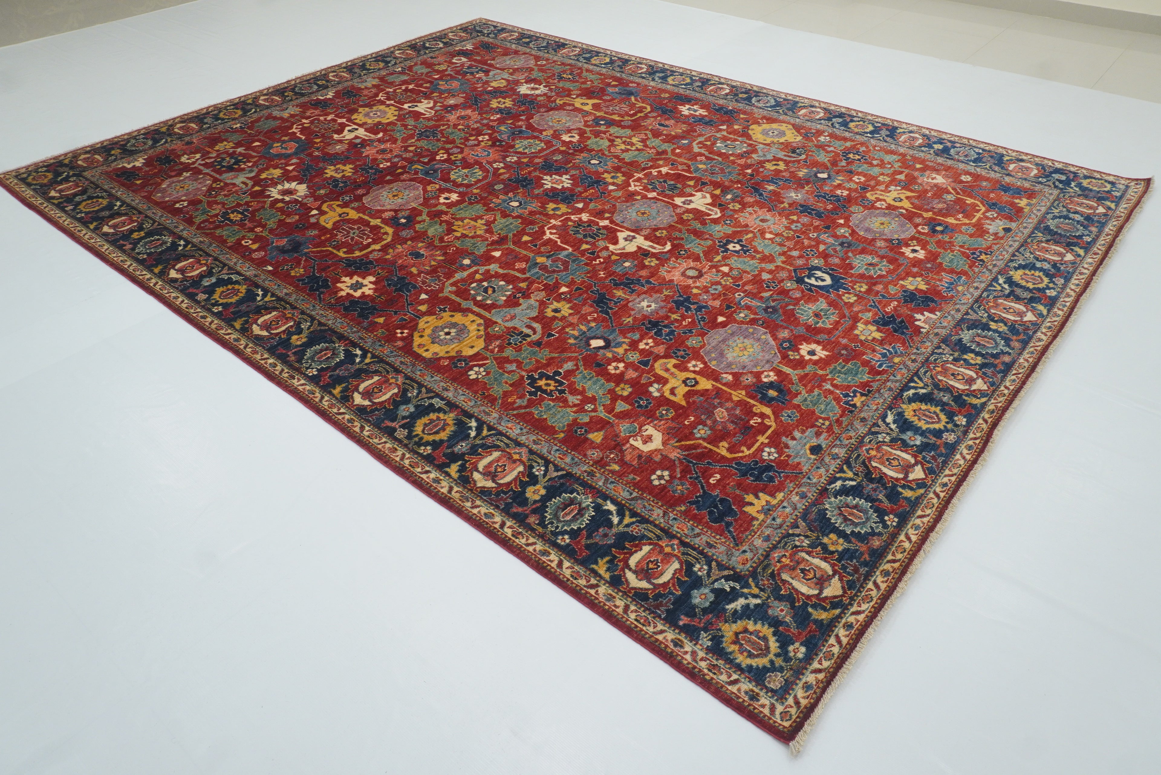 9x12 Red Bidjar Afghan Hand knotted Oriental Rug - Yildiz Rugs