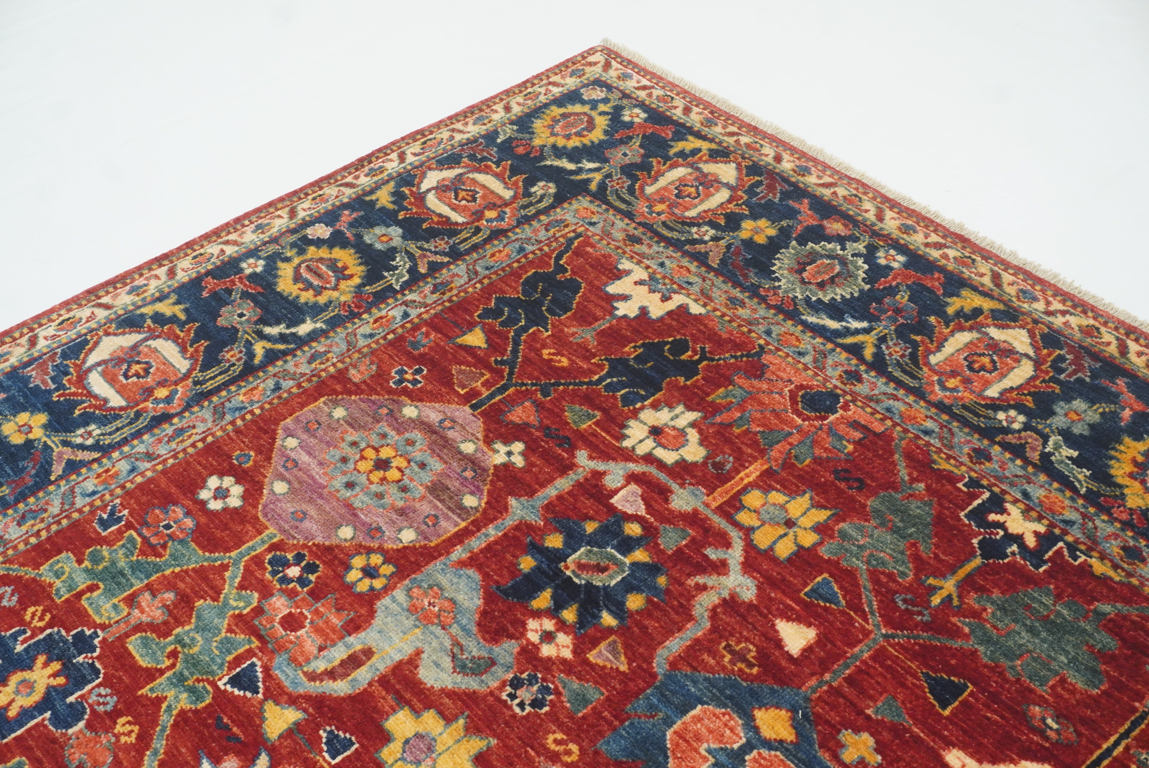 9x12 Red Bidjar Afghan Hand knotted Oriental Rug - Yildiz Rugs