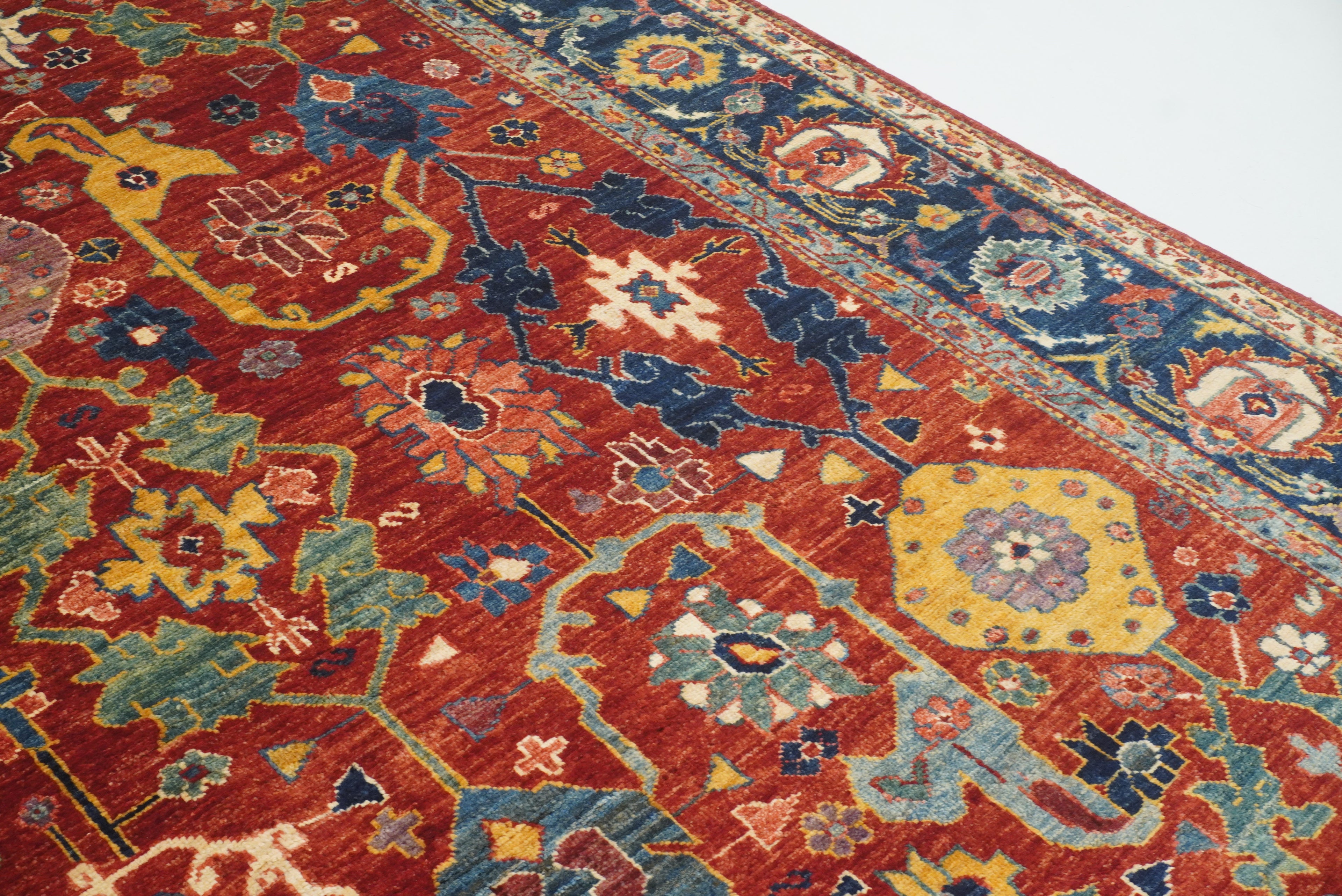 9x12 Red Bidjar Afghan Hand knotted Oriental Rug - Yildiz Rugs