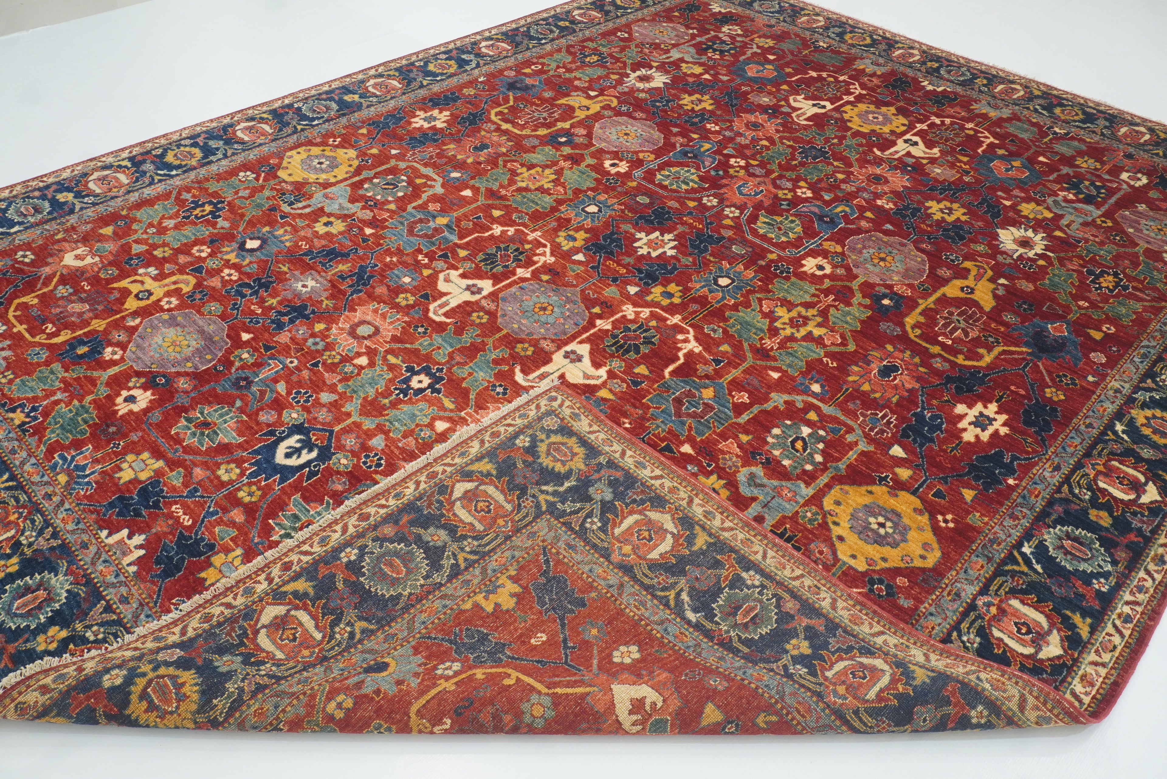 9x12 Red Bidjar Afghan Hand knotted Oriental Rug - Yildiz Rugs