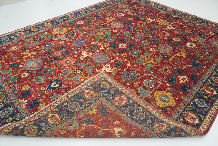 9x12 Red Bidjar Afghan Hand knotted Oriental Rug - Yildiz Rugs