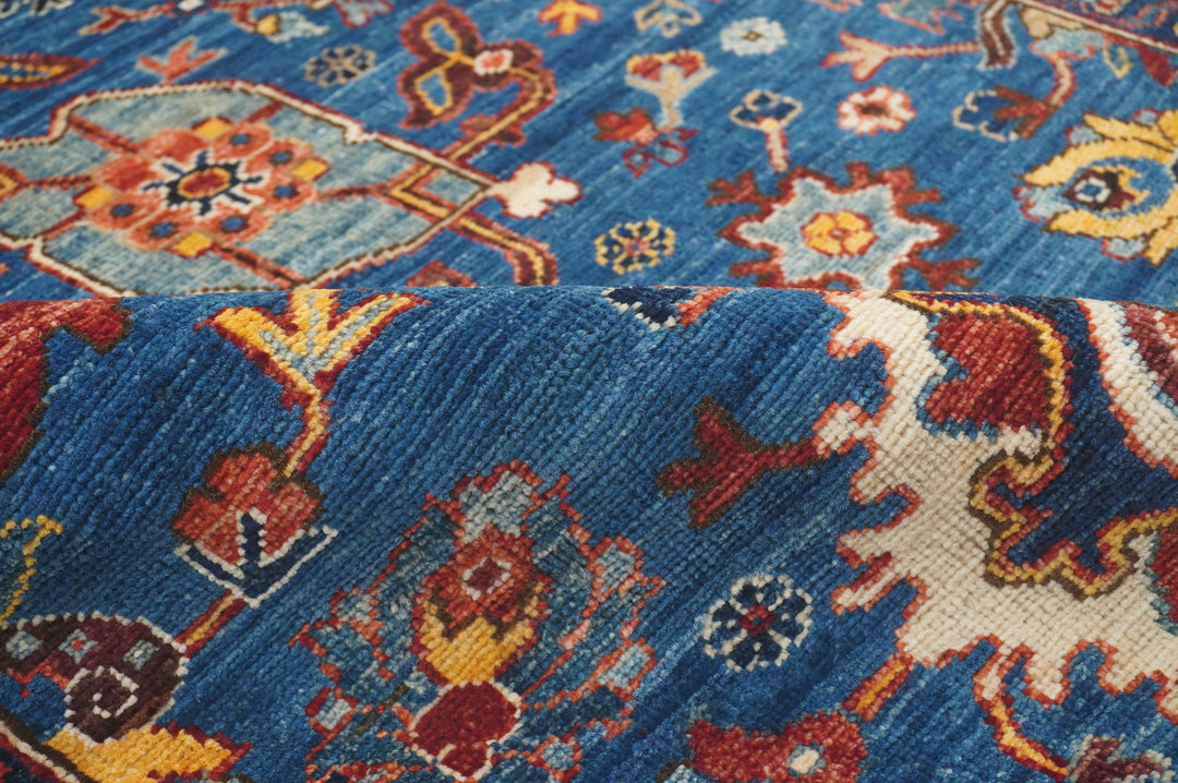 14 Ft Blue Bidjar Afghan hand knotted Oriental Runner Rug