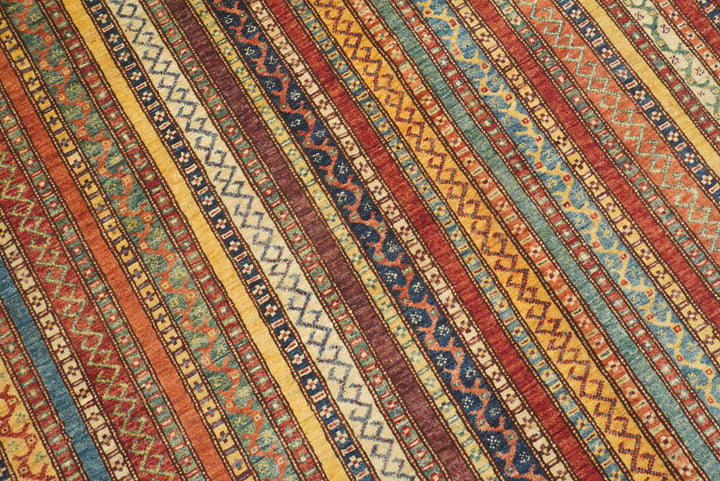 7x8 Red Turkish Style Hand-Knotted Wool Rug - Yildiz Rugs