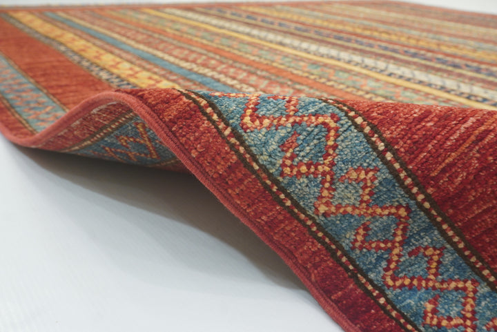 7x8 Red Turkish Style Hand-Knotted Wool Rug - Yildiz Rugs