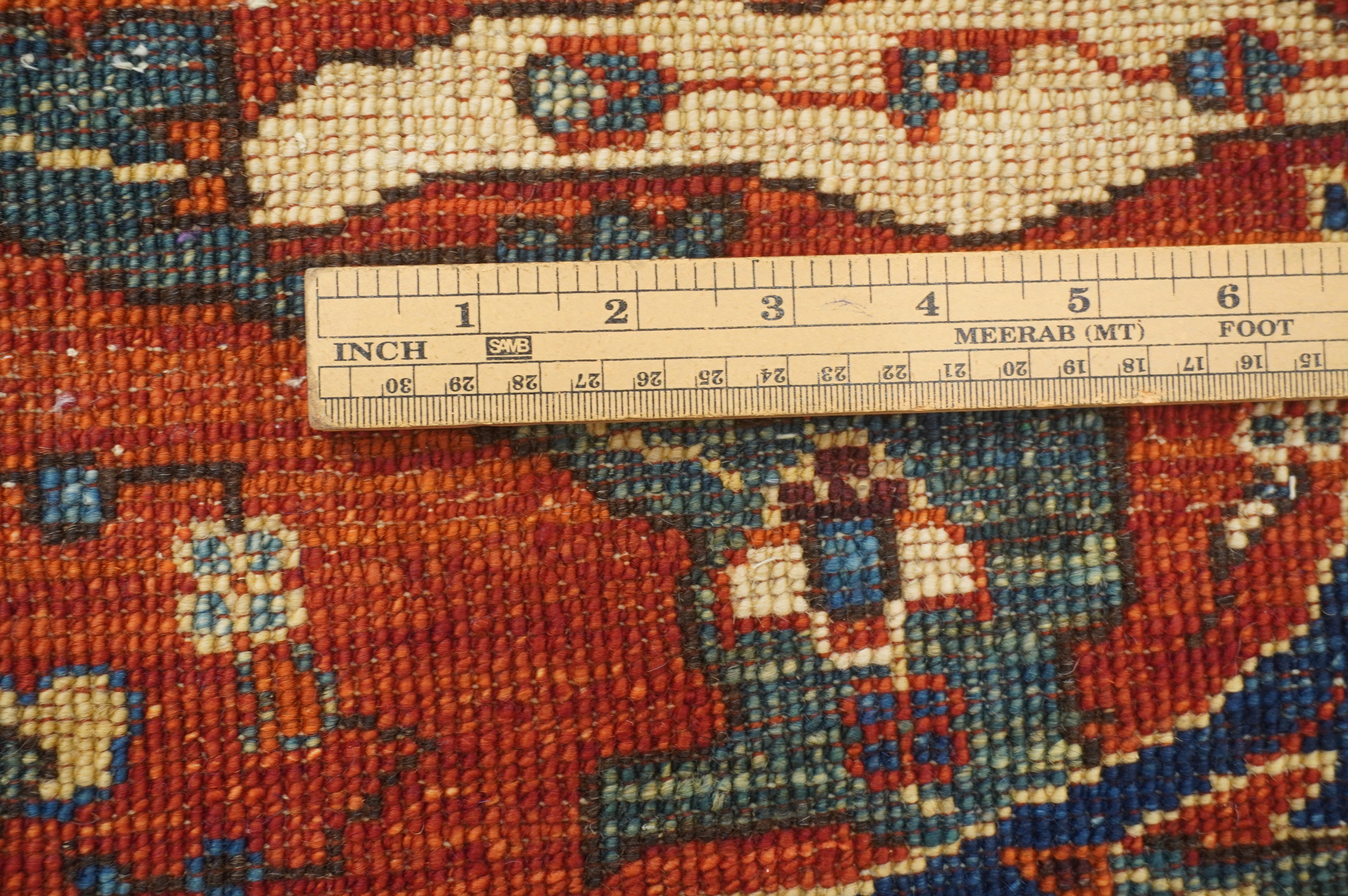 6x12 Navy Blue Bidjar Afghan Hand Knotted Extra Wide Runner Rug - Yildiz Rugs