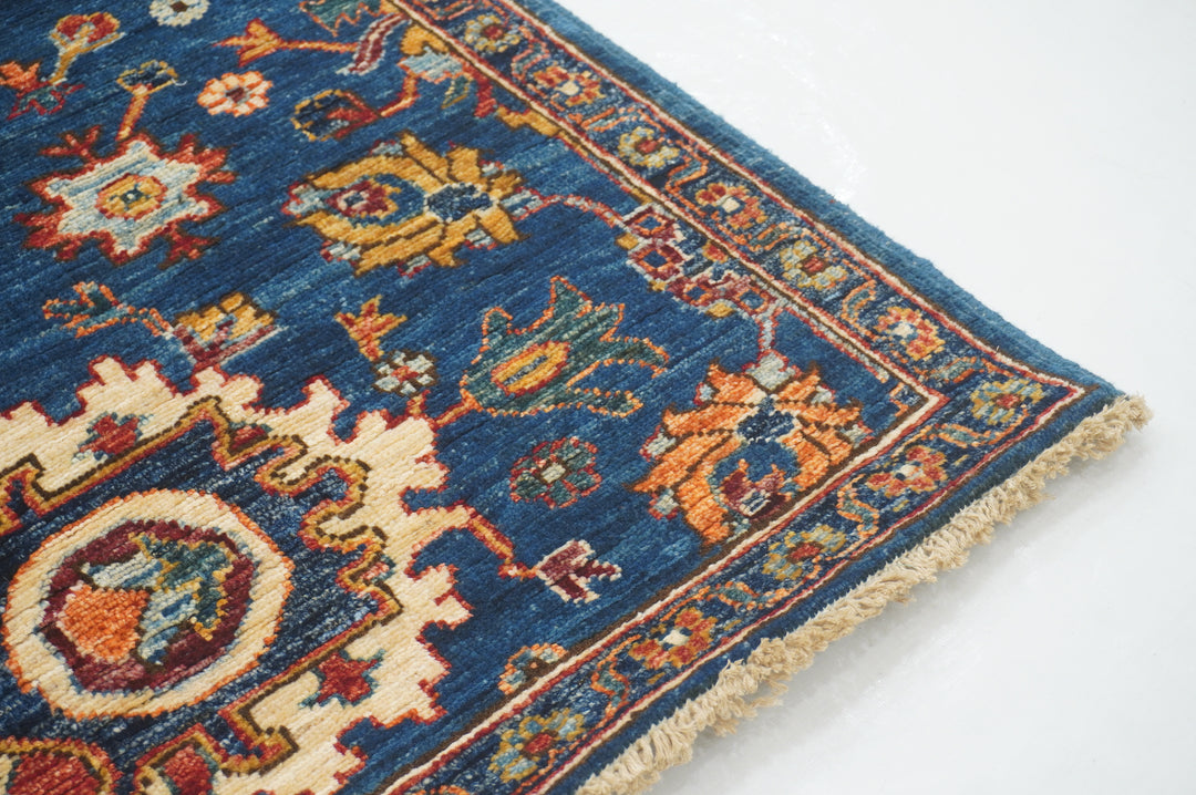 11 ft Blue Bidjar Afghan Hand knotted Oriental Runner Rug - Yildiz Rugs