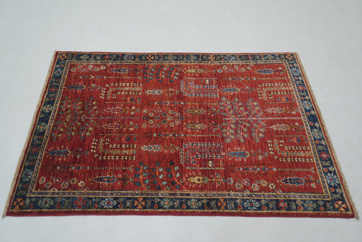 3x5 Red Bakhshaish Afghan Hand Knotted Oriental Rug