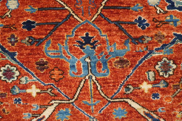 6 x 9 Red Afghan Bidjar Hand knotted Oriental Rug
