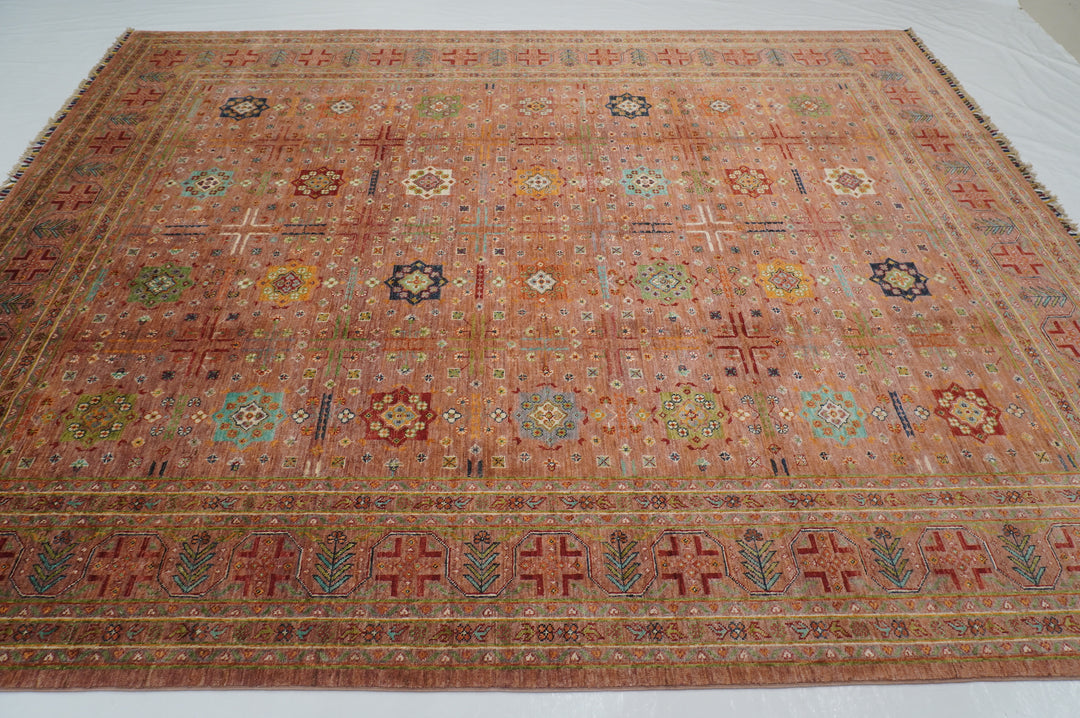 8x10 Brown Baluch Afghan Tribal Hand knotted Oriental Rug